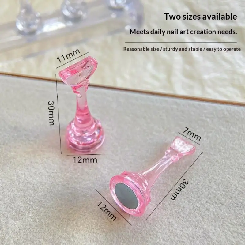 Présentoir magnétique pour pratique de Nail Art, ensemble de hauteur, support de pratique pour faux ongles, outils de pratique de manucure en acrylique