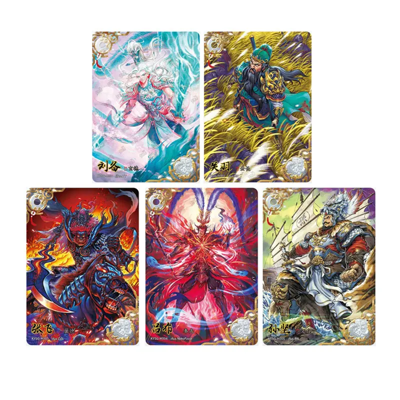 KAYOU Three Kingdoms Series1 Oath of The Peach Garden H/L/G/F/Q/Z/white/green/yellow Jade Qunying Yaoshi Genuine Collection Card
