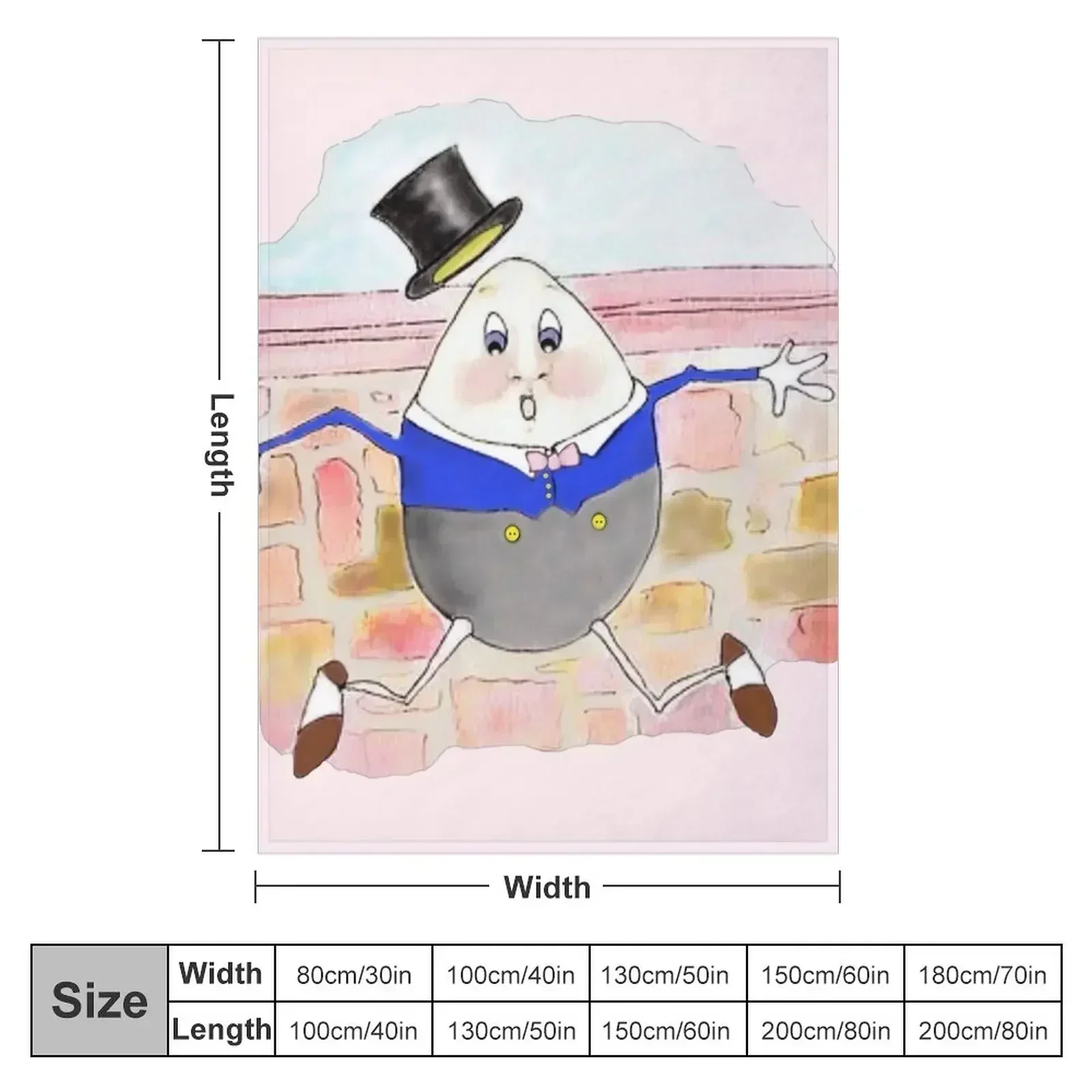 Humpty Dumpty Had a Great Fall Throw Blanket Sofa Throw Thermal Bed covers Cute Plaid Blankets