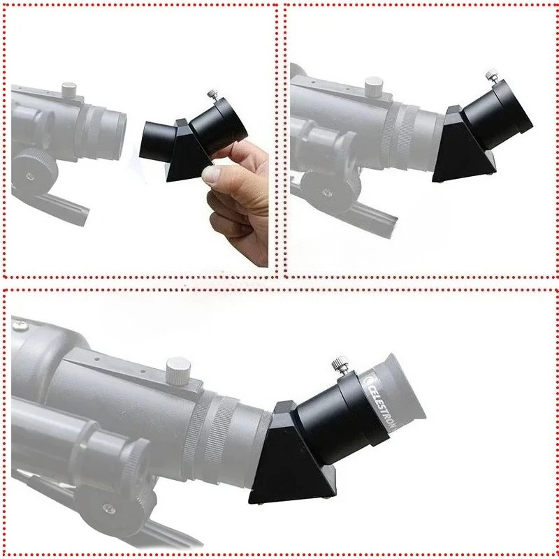 Metal 45-Degree Erect-Image Diagonal 1.25