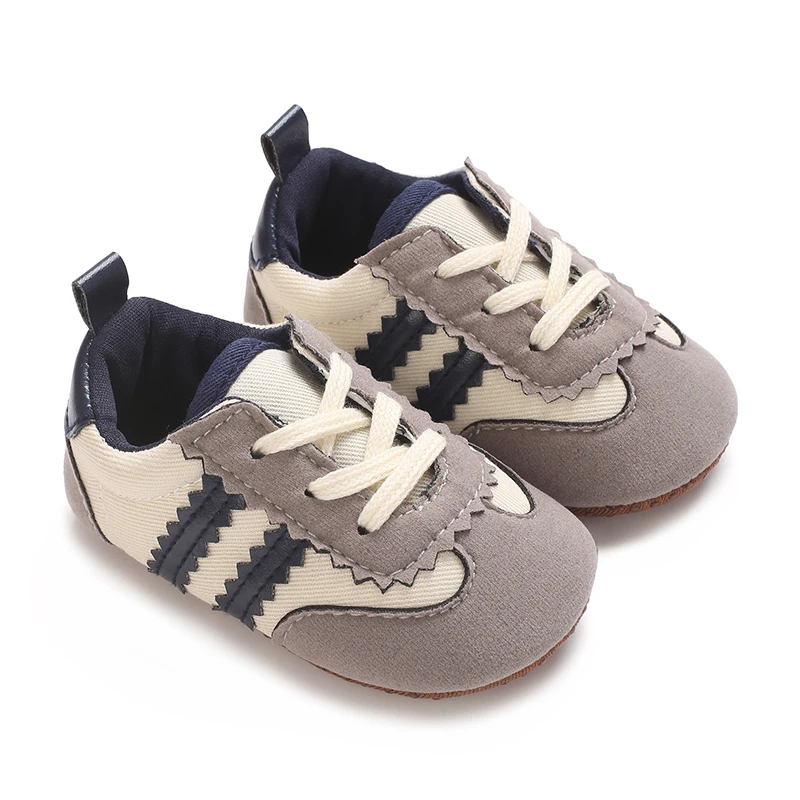 0-18M Classic Unisex Baby Sneakers Comfortable Soft Non-slip Rubber Sole Casual Walking Shoes For Boys Girls