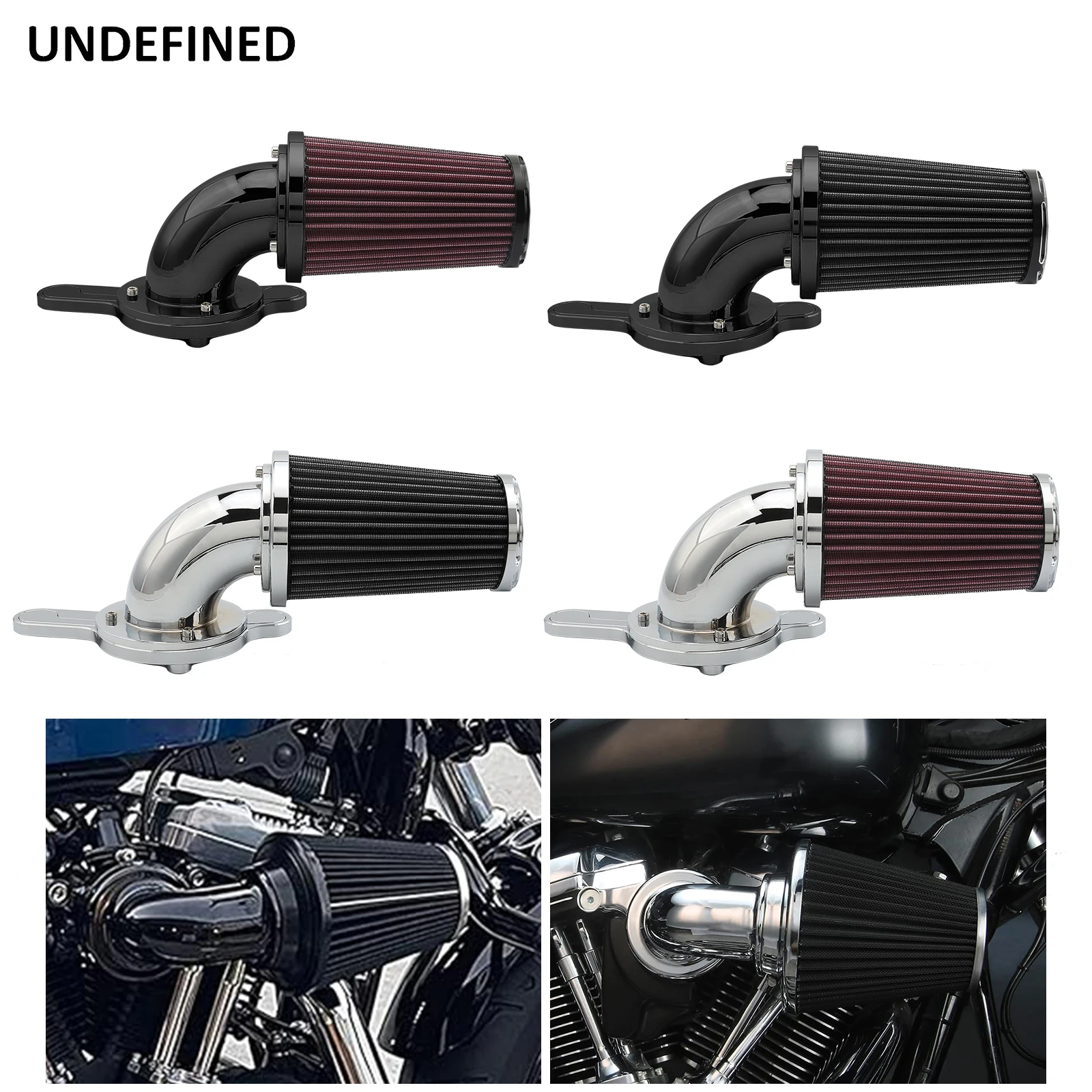

Motorcycle Parts Spike Air Cleaner Intake Air Filter System Kits For Harley Touring 17-24 Road King Road Street Electra Glide