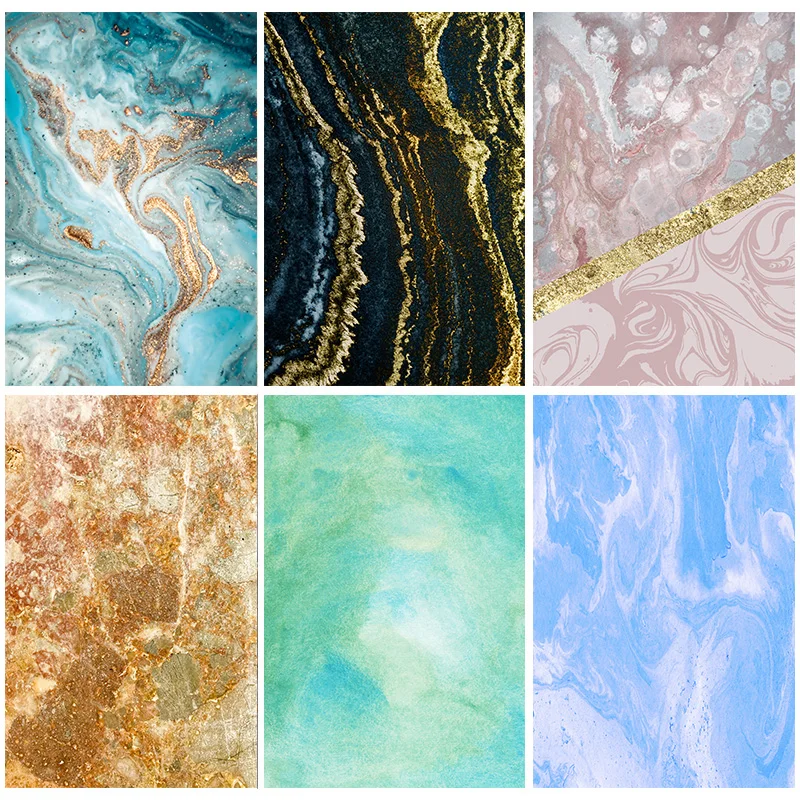 

Vinyl Custom Photography Backdrops Prop Marble Patterns Theme Photo Studio Background LS-52