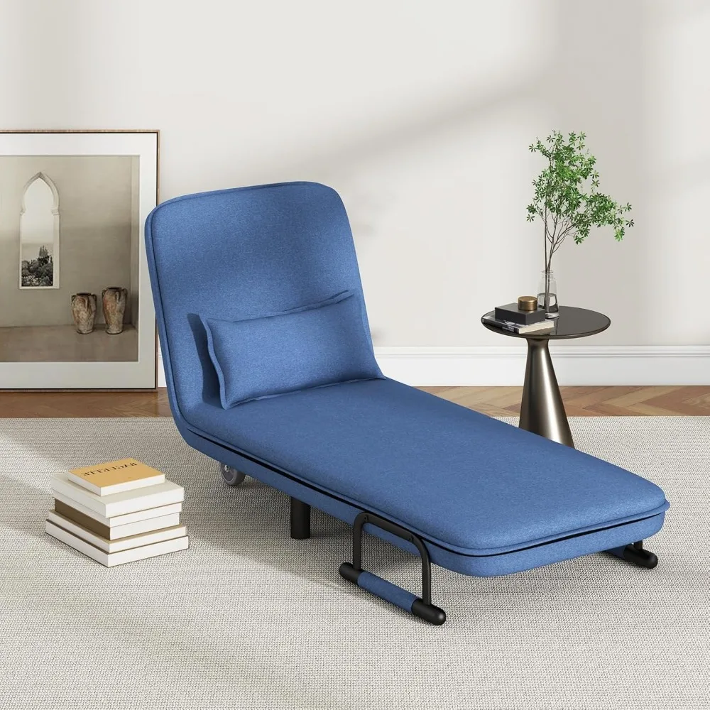 Multi-Functional Adjustable Sleeper Chair with Lumbar Support and Hidden Legs