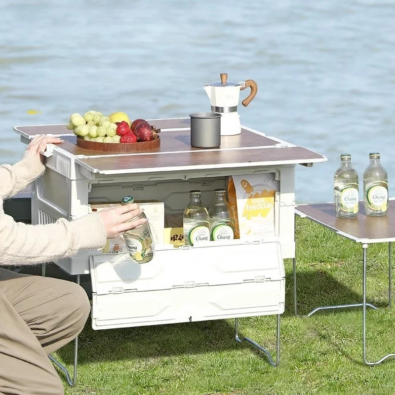 

Ящик для хранения на открытом воздухе, багажник автомобиля, многофункциональный холодильный ящик, портативный складной ящик для хранения в путешествиях