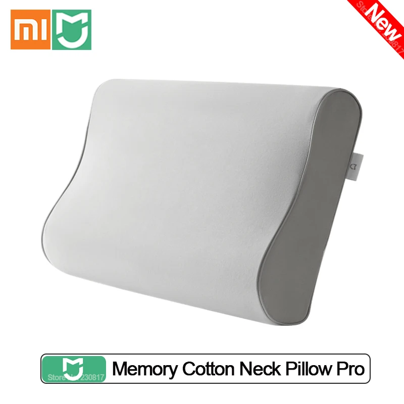 New Xiaomi Mijia Memory Cotton Neck Pillow Pro Slow Rebound AAA Level Antibacterial High Low Curve Seamless Fit Soft Breathable