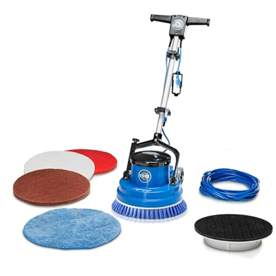 

Core Heavy Duty 15 inch Floor Buffer Scrubber and Polisher Cleaning Machine - All floor surfaces, stainless steel, silver, high