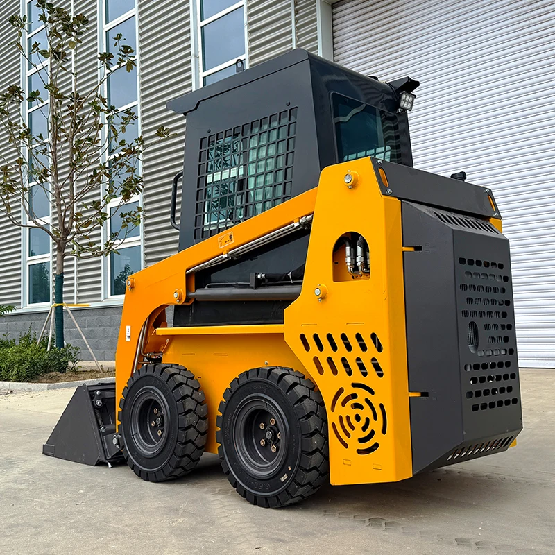 Fast Delivery Low Price Mini Skid-Steer Loader Backhoe Micro Loaders Capacity  500 KG 1 Ton Mini Wheel Loader Skid Loaders