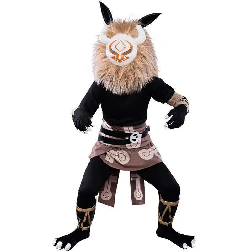 ZA01 스팟 오리지널 신 코스프레 드레스 Qiuqiu 남자 플러시 헤드 세트 QQ 남자 역할 놀이 hilichurl1Lm@