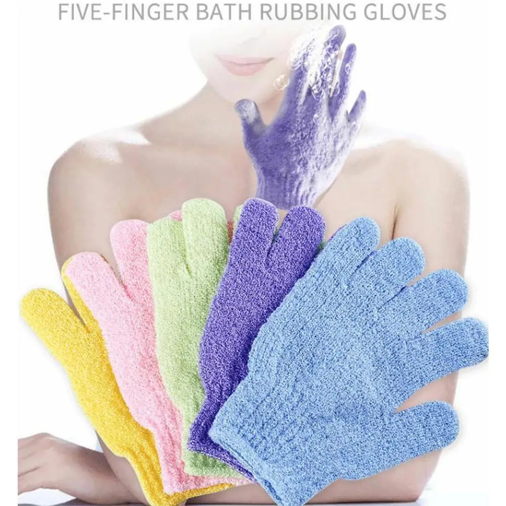 Bath Peeling Exfoliating Mitt Glove Shower Scrub Gloves Resistance Body Massage SpongeMoisturizing SPA Foam Rubbing Mud