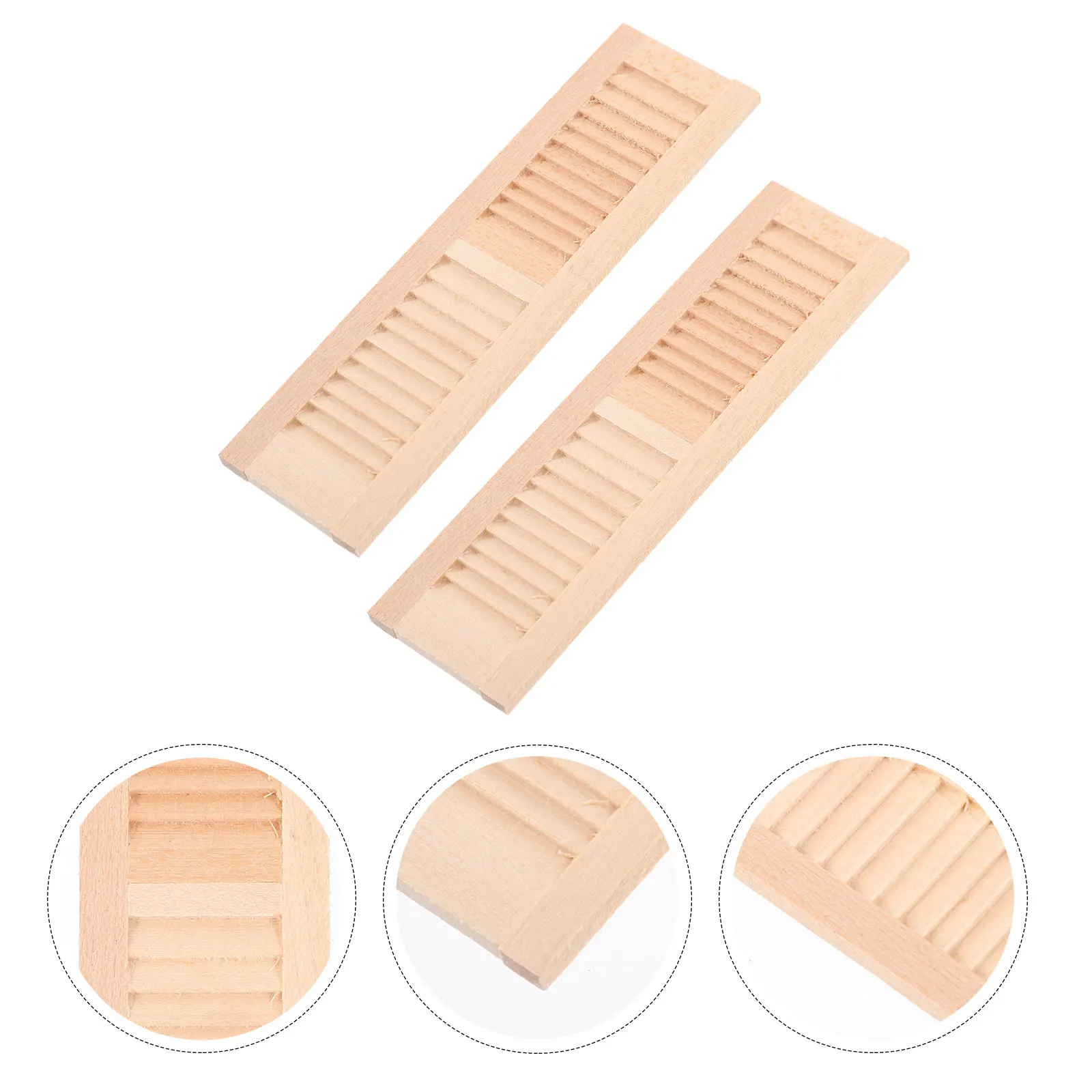 2-delige jaloezieën accessoires poppenhuis luiken decoratieve mini-meubelraam