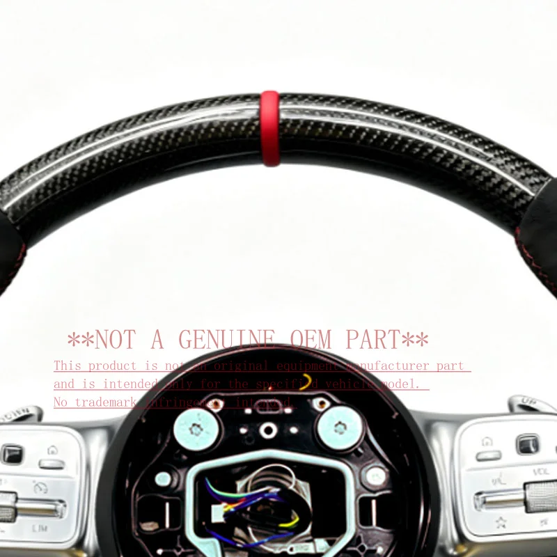 For Mercedes Benz Carbon Fiber Modified Steering Wheel GLA X156 2013 2020 ZC 809 T 085 F Horn Cover Horn Shell