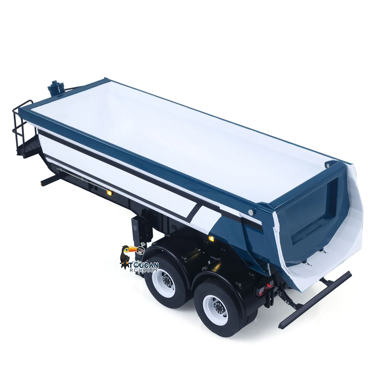 

LESU 1/14 Metal RC Hydraulic Dump Trailer Model for Toys DIY Remoted Tractor Truck Lorry Car Model Pump Electric Support Legs