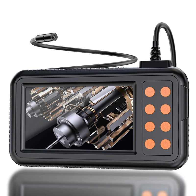 

AOERWEI Industrial Endoscope 4.3 Inch Borescope Inspection Real Time Snake 1080P HD Camera With Adjustable LED For Sewer Car