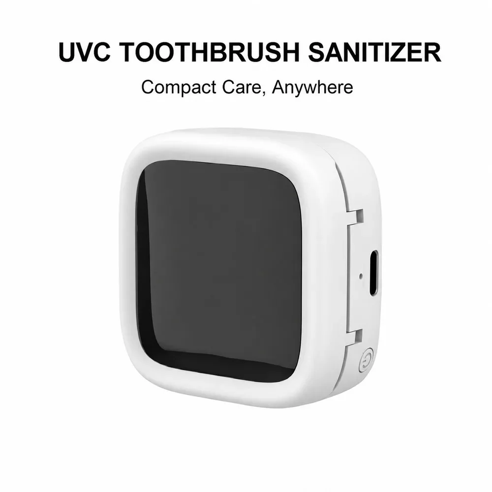 Mini Toothbrush Sterilizer Case UVC Care 3-Min Cycle 65°C Dryer Magnetic Holder For Bathroom Travel Type-C ES-X3 02
