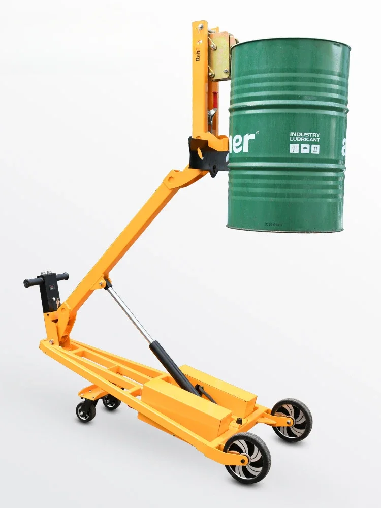 Hand push collapsible boom loading and unloading truck electric hydraulic stacker crane battery forklift