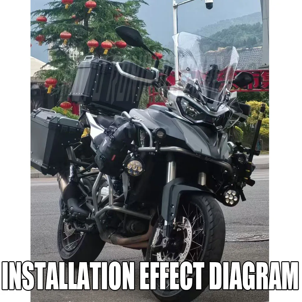 Aluminium Panniers 35L+35L For QJMOTOR SRT750 750SRT, Waterproof Lockable Hard Side Cases, Quick Release Mounting Bracket