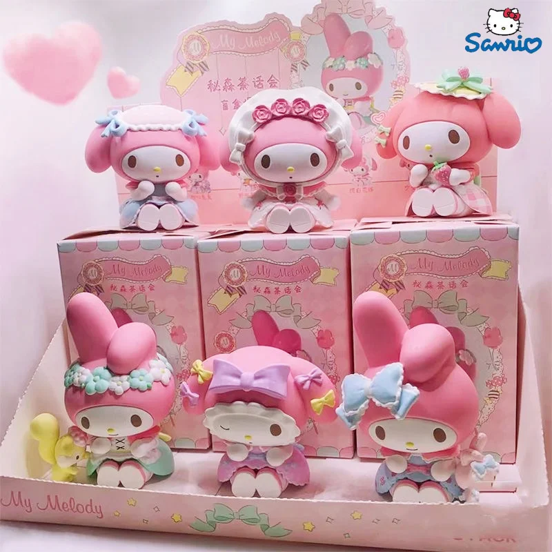 

Оригинальный фон Sanrio My Melody, искусственный чай, необычный дисплей, мелодия, вырез, украшение для стола, собирать детский подарок-сюрприз