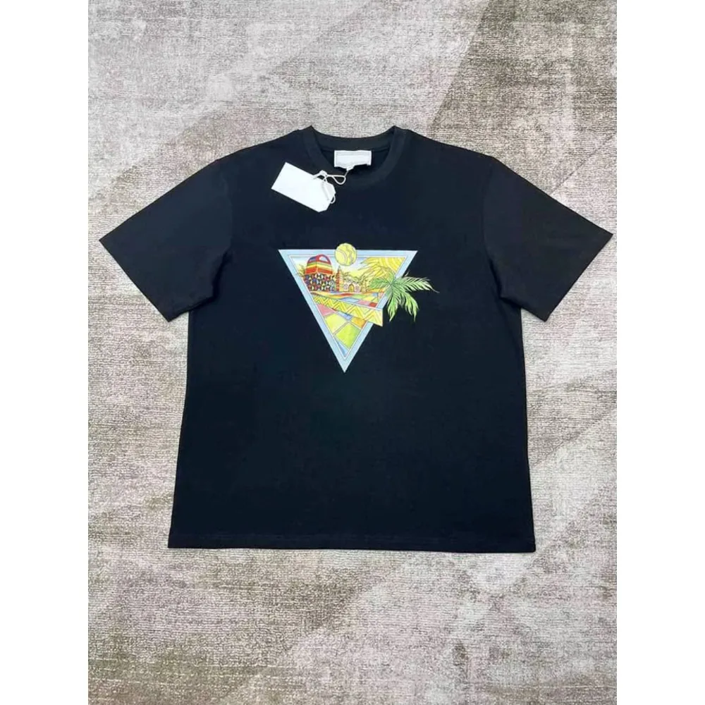 2026ss Casinoblank Morocco Net Ball Club Pyramid Logo Printed Women Men T Shirts Tees Streetwear Oversized T Shirt