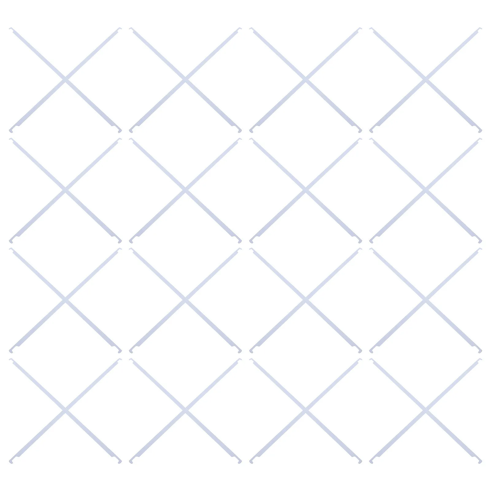 50Pcs White Hanging File Rails Metal Durable Heavy Duty Storage Frame Accessories for Office School Home 32.5cm Document