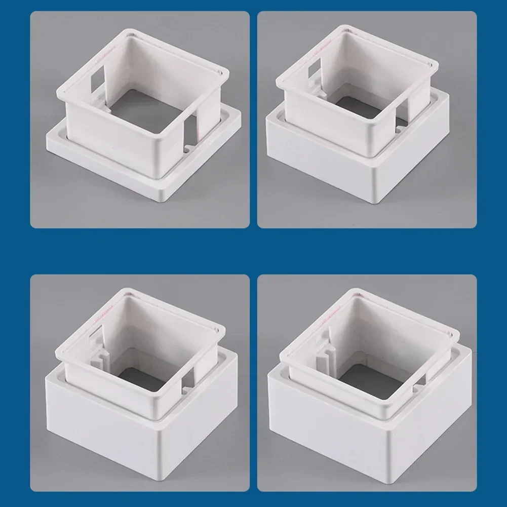 Single Socket Electrical Outlet Spacer Set of 2 with Auxiliary Gaskets for Secure Mounting and Enhanced Functionality