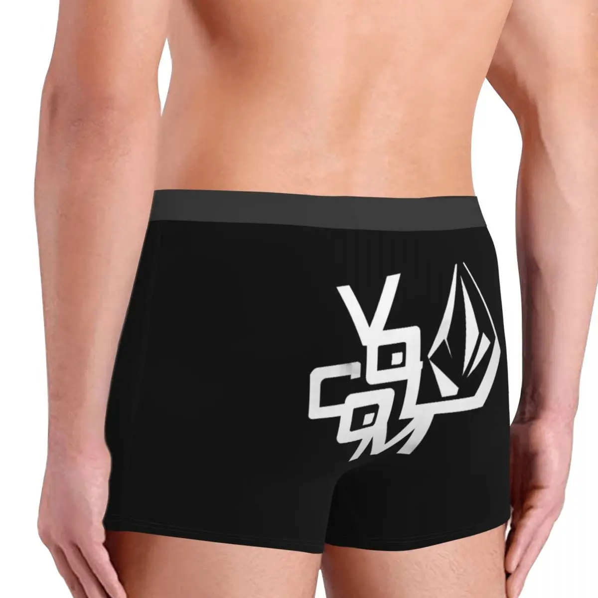 V-volcom Logo Men Underwear Boxer Briefs Shorts Panties Novelty Soft Underpants for Homme S-XXL