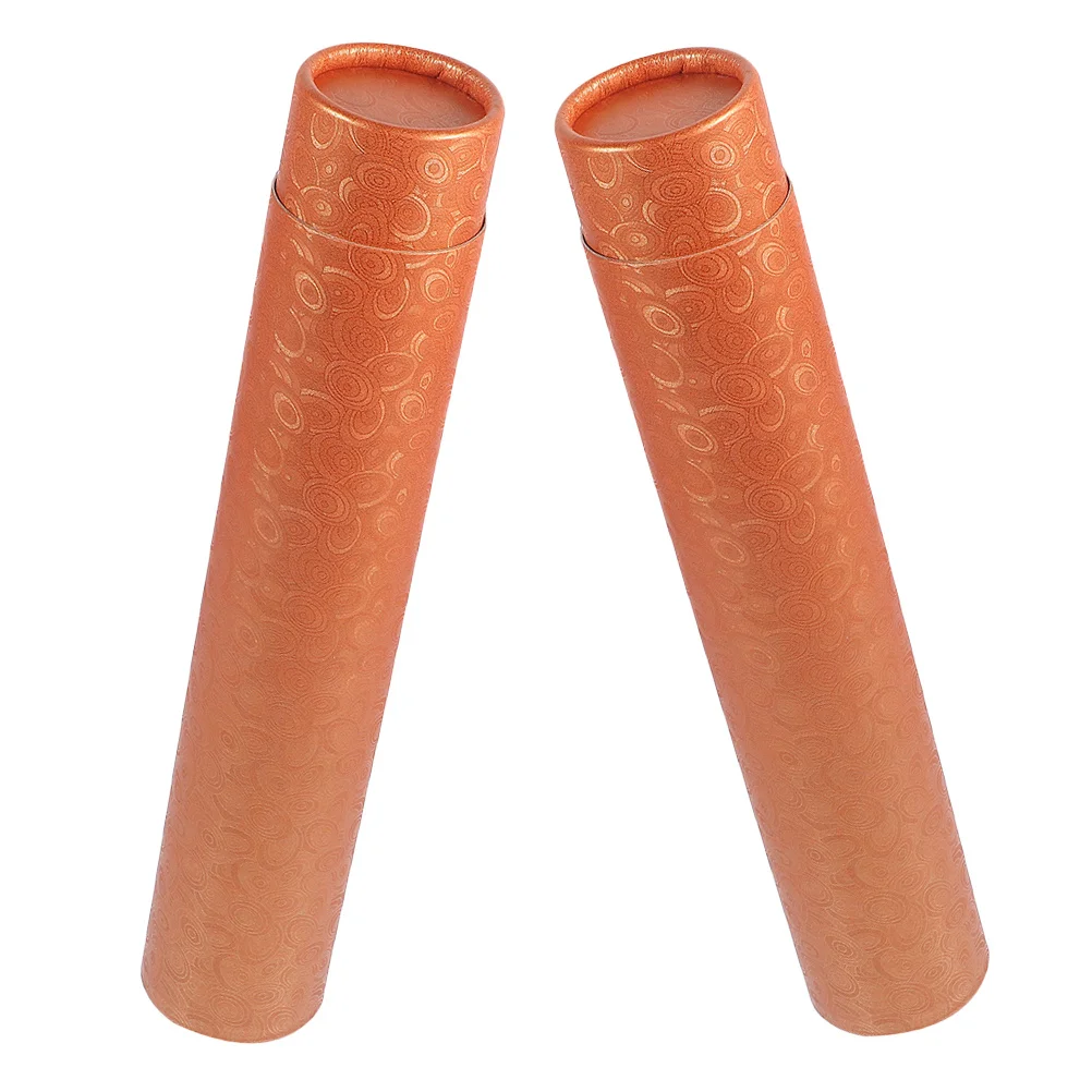 2pcs Gift Packaging For Artwork Storage Adjustable Poster Holder Tube Mailing Wrapping Protector Paper Transport Tube