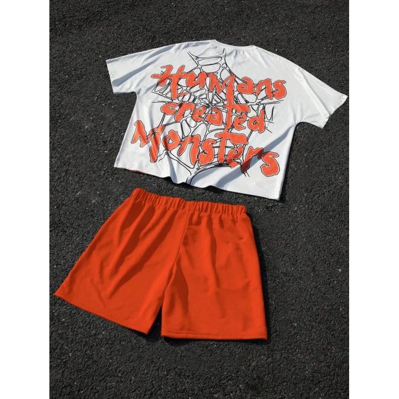 Sportswear Man Clothing T-shirt Men Clothing Free Shipping Clothes Men's Sets Sports Suits Two-piece Set Man Shorts Summer Mens