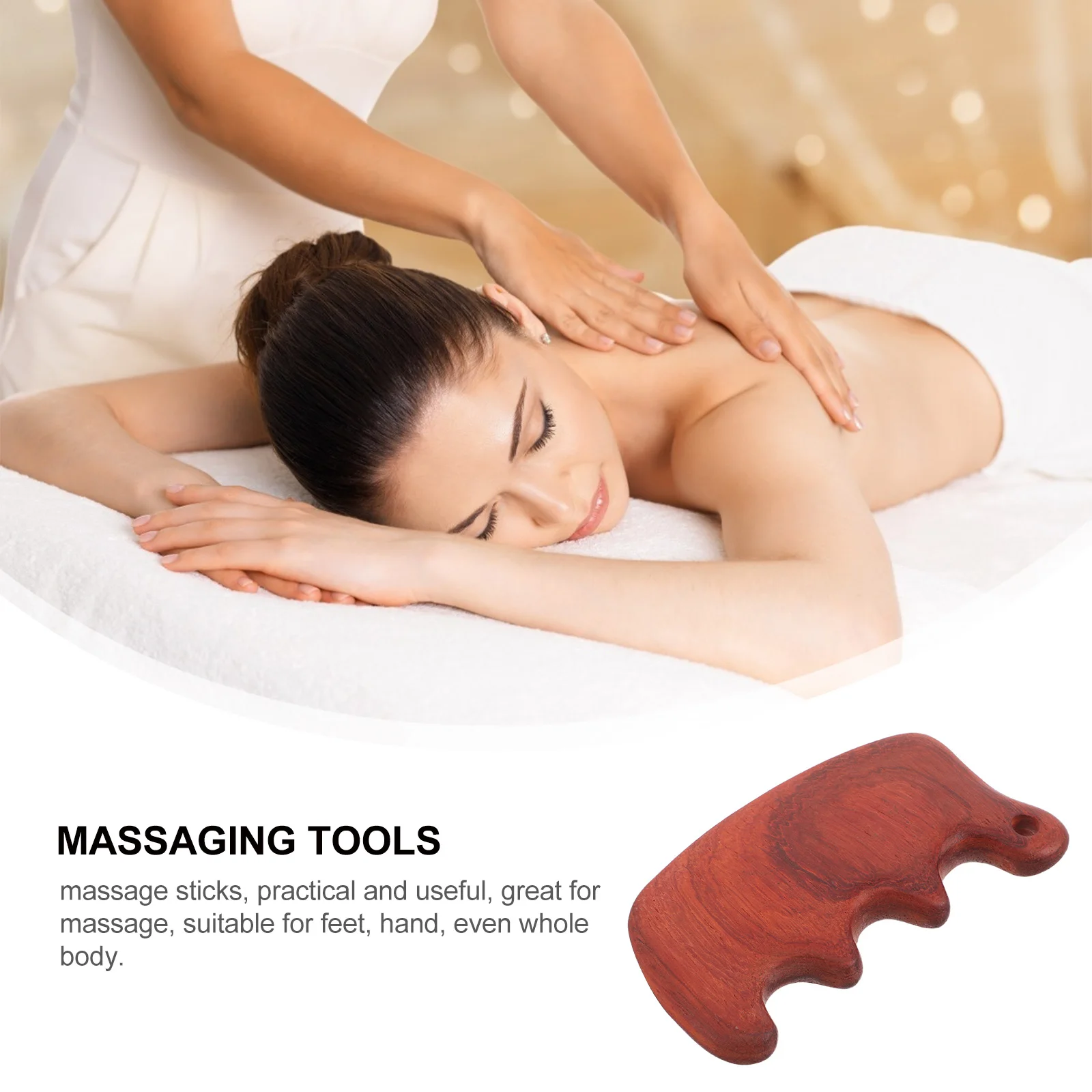 

Chicken Wing Wood Guasha Board Natural Wooden Massage Tool For Muscle Relief Facial Sculpting Handheld Body Spa Therapy