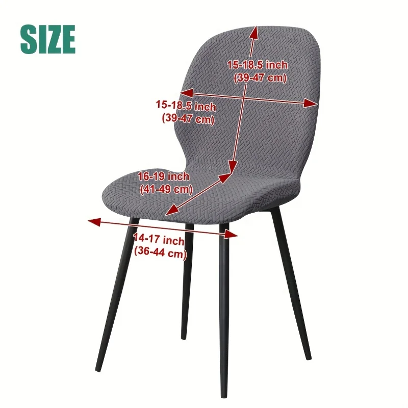 1PC Nordic Style Butterfly Curved Chair Cover Elastic Protective Case Durable Stool Chairs Seat Slipcovers for Home Hotel Decor