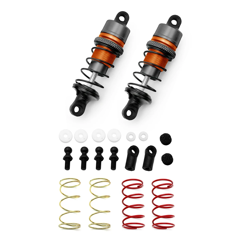 2PCS Metal Hydraulic Shock Absorber for 1/10 RC Crawler Car Traxxas TRX4 FWO6 TTO1 MO5 M06 3Racing Accessories