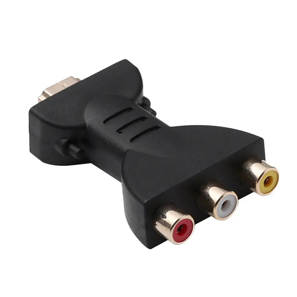 Wire Connector AV Digital Signal HDMI-Compatible To 3 RCA Audio Adapter Component Converter Video For PC Projector Tablet Comput