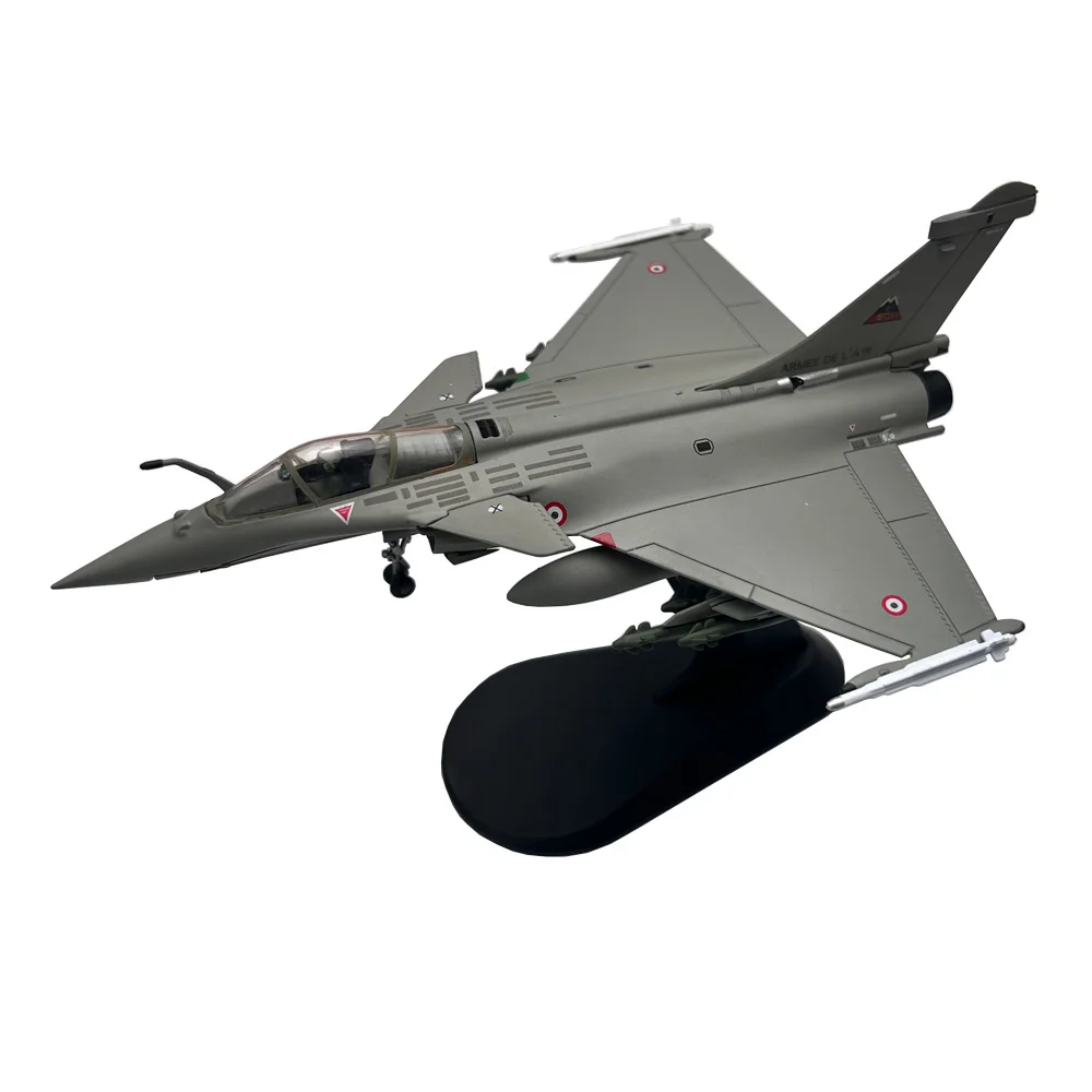 1:100 France Rafale C Libya War Fighter Toy Jet Aircraft Metal Military Diecast Plane Model for Collection or Gift