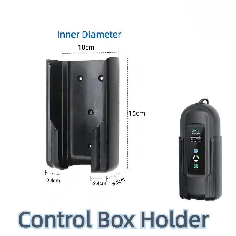 Electric Vehicle Charger Control Box Holder EV Charging Plug Holder Wall-box Holder Easy Install