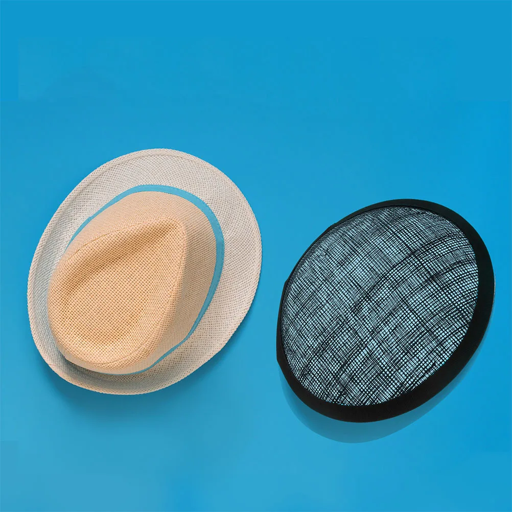 2 قطعة قاعدة قبعة سيناماي على شكل دائري لتقوم بها بنفسك لوازم قبعات الفاسناتور تنفس مادة الكتان أنيقة المعاوضة المشاريع الحرفية #4