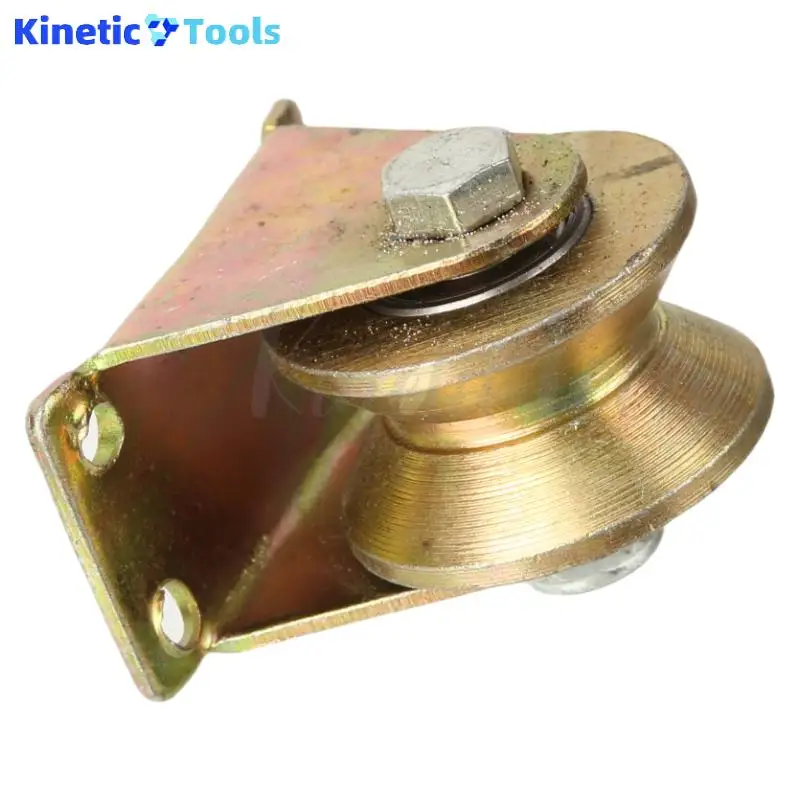 60MM Diameter Heavy Duty Triangle Wheel - U-Shaped Bearing Groove Pulley Track Wheel & Movable Door Caster Guide Wheel