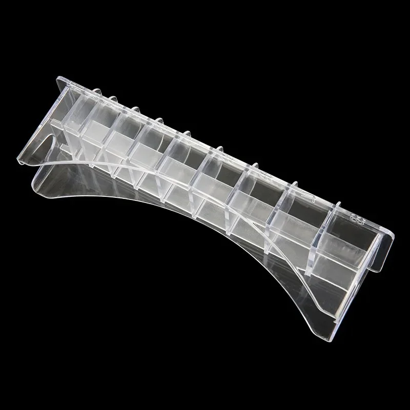 8/10 Grid Guide Limit Comb Storage Box Electric Hair Clipper Rack Holder Organizer Case Barber Salon Hairdressing Tools