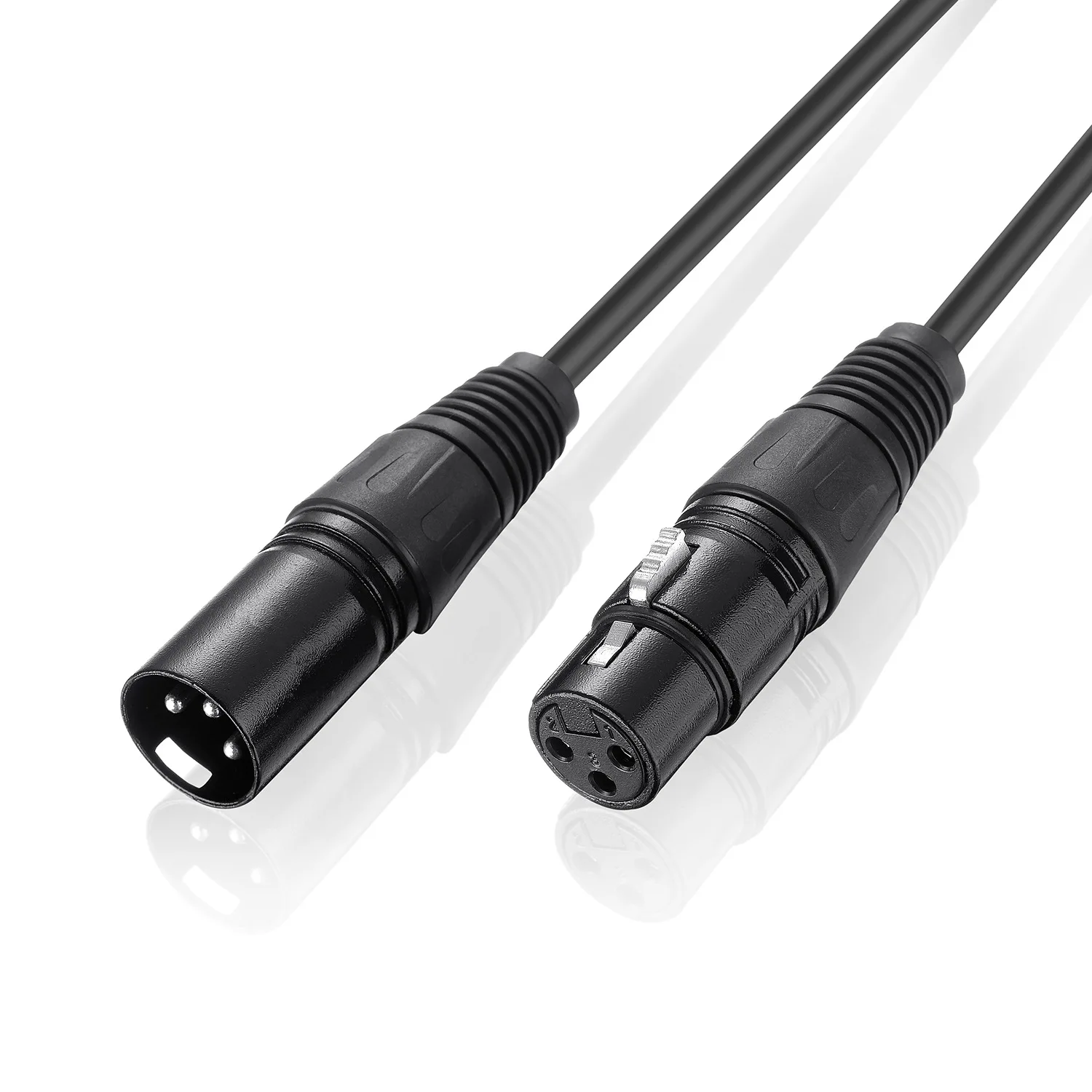 3-poliger Metallst ecker dmx Kabel Signal leitung LED par Bühnen beleuchtung Anschluss geschirmt Canon Audio Line XLR Controller Mixer Beam