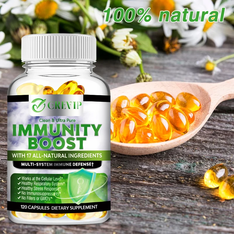 

Immunity Boost Capsules - Antioxidant, Enhance Adult Immunity, Strengthen The Body's Defense Capabilities, Non-GMO