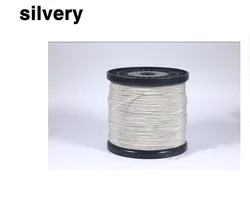 1 Meter GHXAMP Pure Copper Lead Wire Braided Wire Silver stranded Thread 5-6 Shares For 2-4