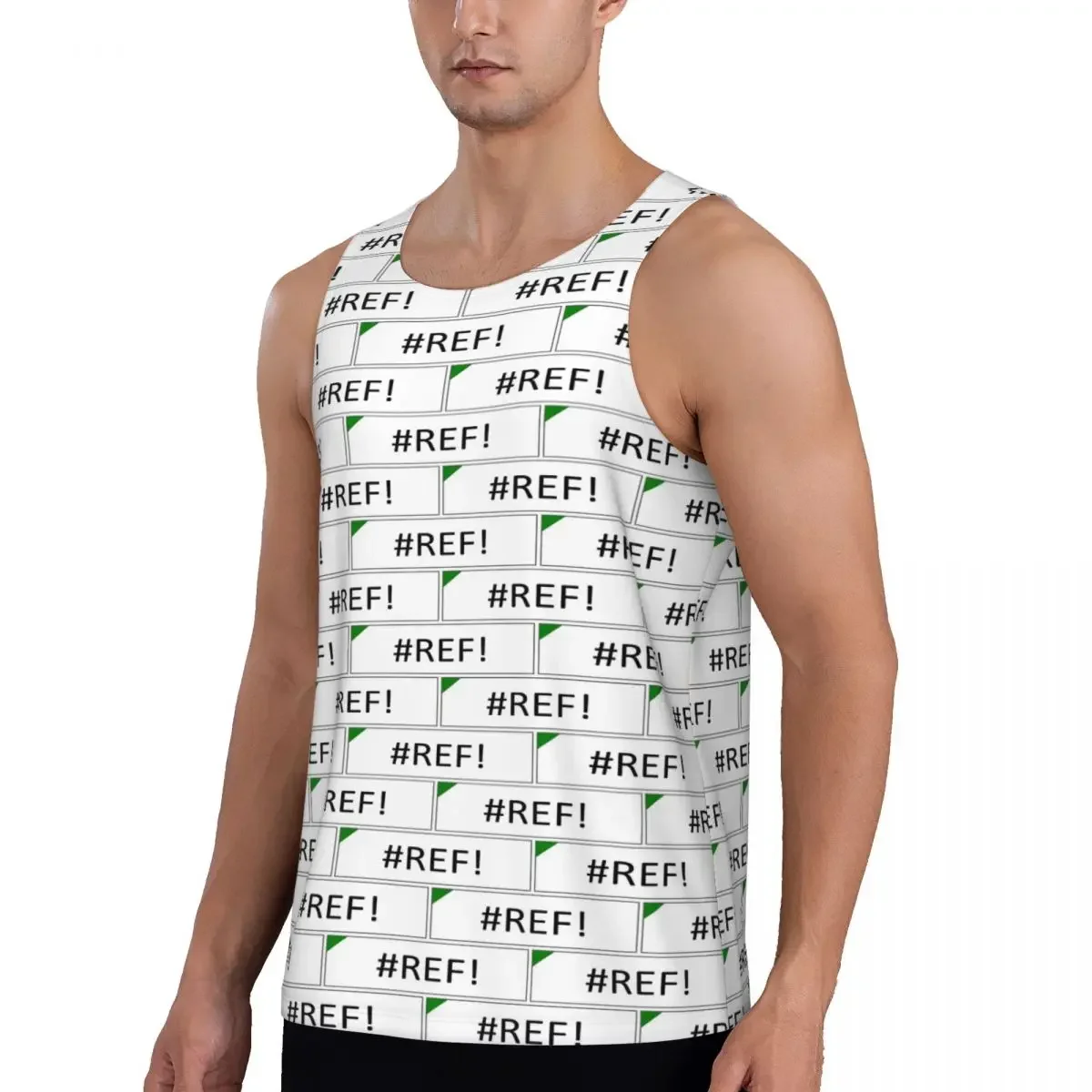 Quick Dry Excel #REF! Error Gym Tank Muscle Sleeveless Shirt Bodybuilding Breathable Vest