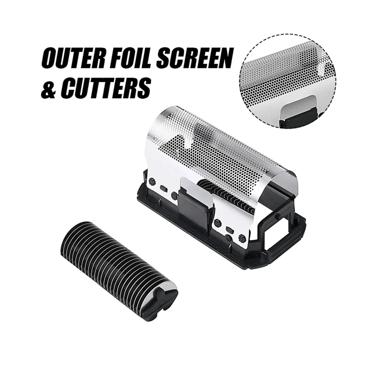 Replacement Shaver Head Linear Screen Foil & Cutter 235 Fit for Braun 211 230 235 240 245 250 260