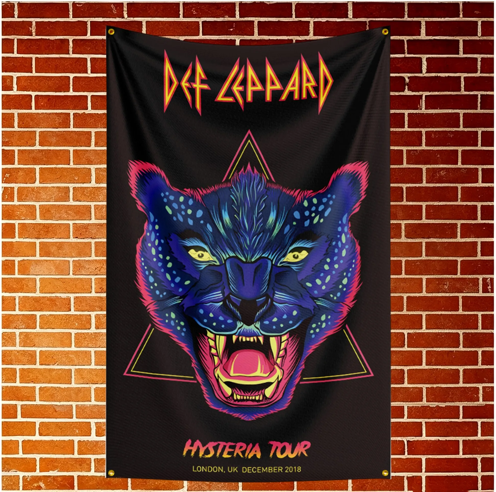 D-Def L-Lepp-ard Flag Banner For Fan Cave Watch Party Tailgate Gathering Indoor Outdoor Backyard Home Festival Ornament Supply