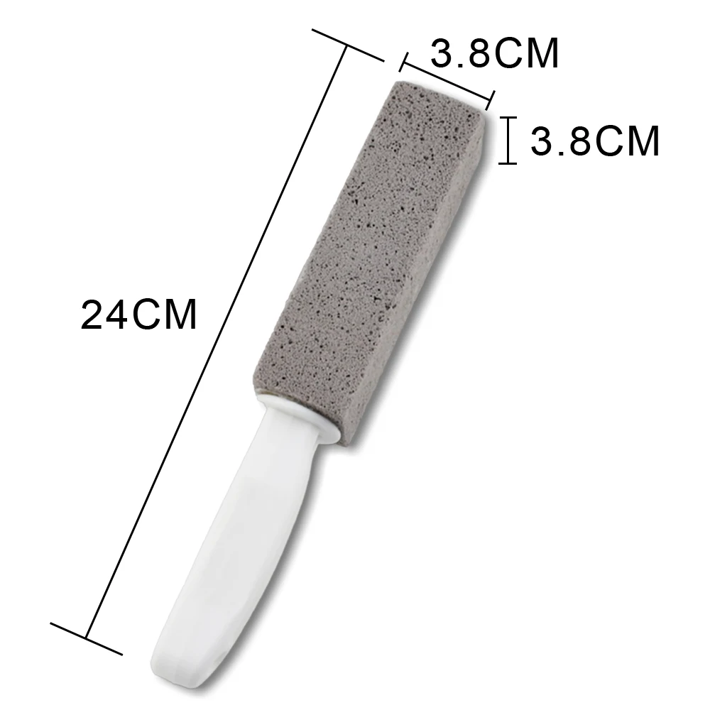 6แพ็คหินภูเขาไฟสําหรับแปรงทําความสะอาดห้องน้ําพร้อมที่จับทําความสะอาดน้ําแหวนRemoverสําหรับอาบน้ํา/สระว่ายน้ํา/ห้องครัว/ครัวเรือน