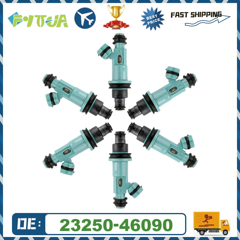 

6pcs Fuel injector 23209-46090 23250-46090 For Lexus GS300 IS300 SC300 Toyota Supra 3.0L 1998-2005