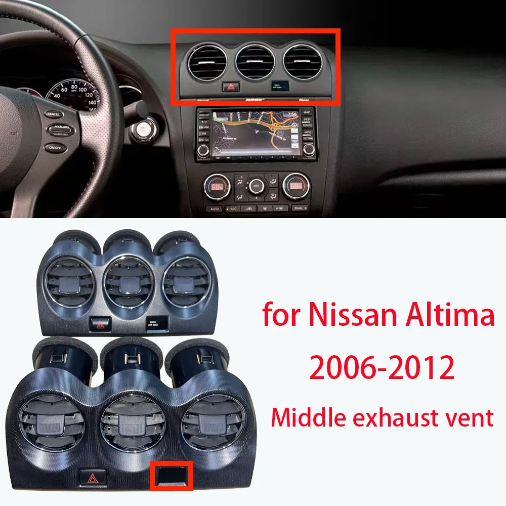 LINGJIE for Nissan Altima 2006-2012 Air Vent Outlet Air-conditioning Fresh Air Outlet Vent center grille AIR WINDOW