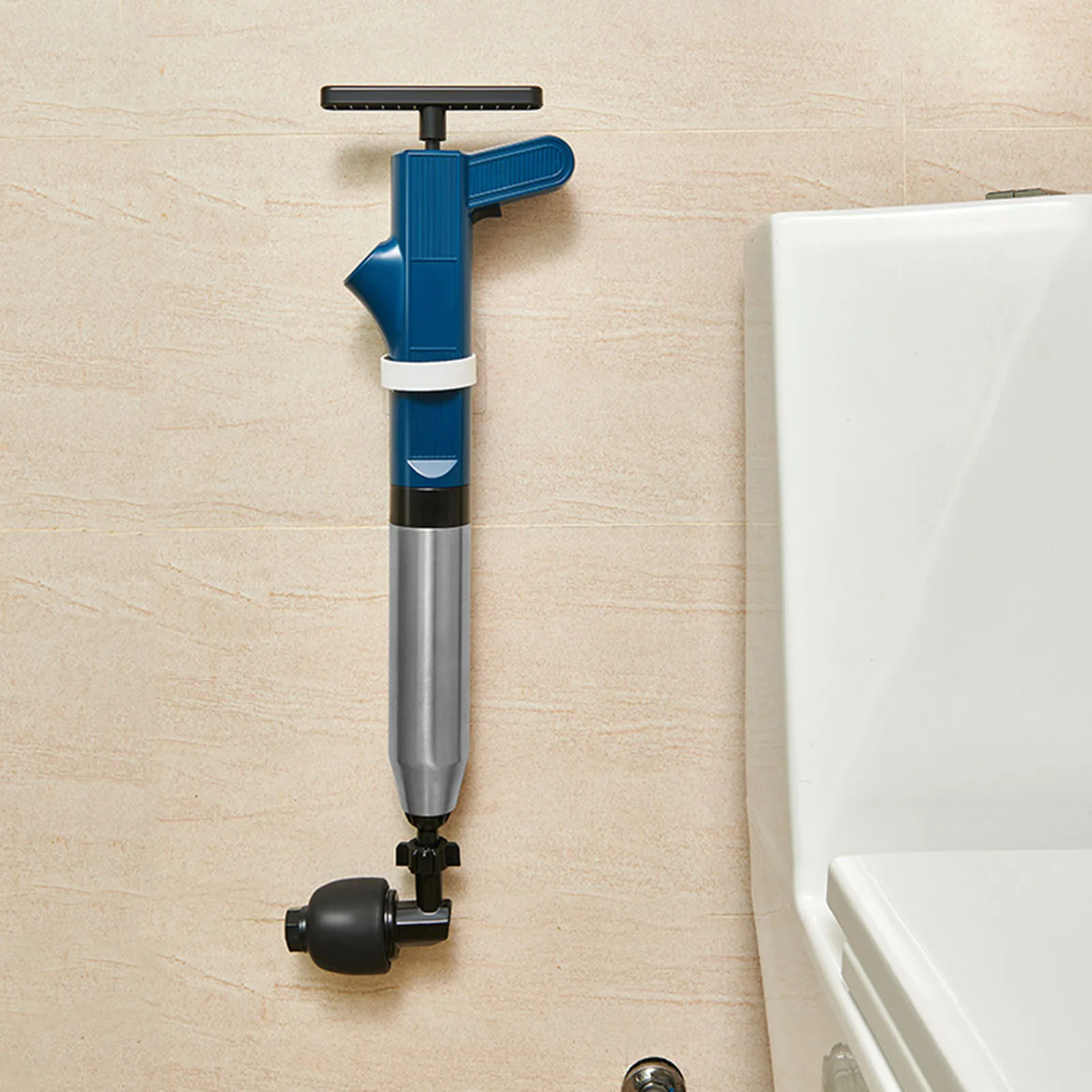 Household Heavy Duty Toilet Plunger Quickly Remove Debris Wear-Resistant Tool Suitable for Bathroom Kitchen