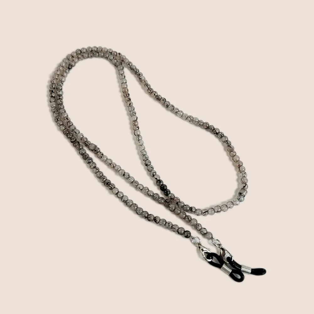 Colored Glass Glasses Chain Handmade Beads Vintage Beaded Eyeglasses Chain Adjustable Anti Loss Glasses Hanging Rope Daily Wear