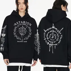 Classic Astarion Baldurs Gate 3 Hoodie Men Women Harajuku Vintage Sweatshirt Yk2 Clothes Pullover Oversized HoodiesStreetwear