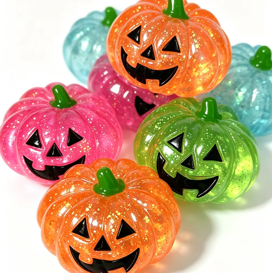 Halloween Squishy Ball Simulated Butter Squishy Ball Fidget Toy Halloween Relief Stress Toys Relaxing Gifts Party Favors Gift